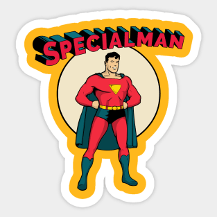 Special Man Hero Sticker